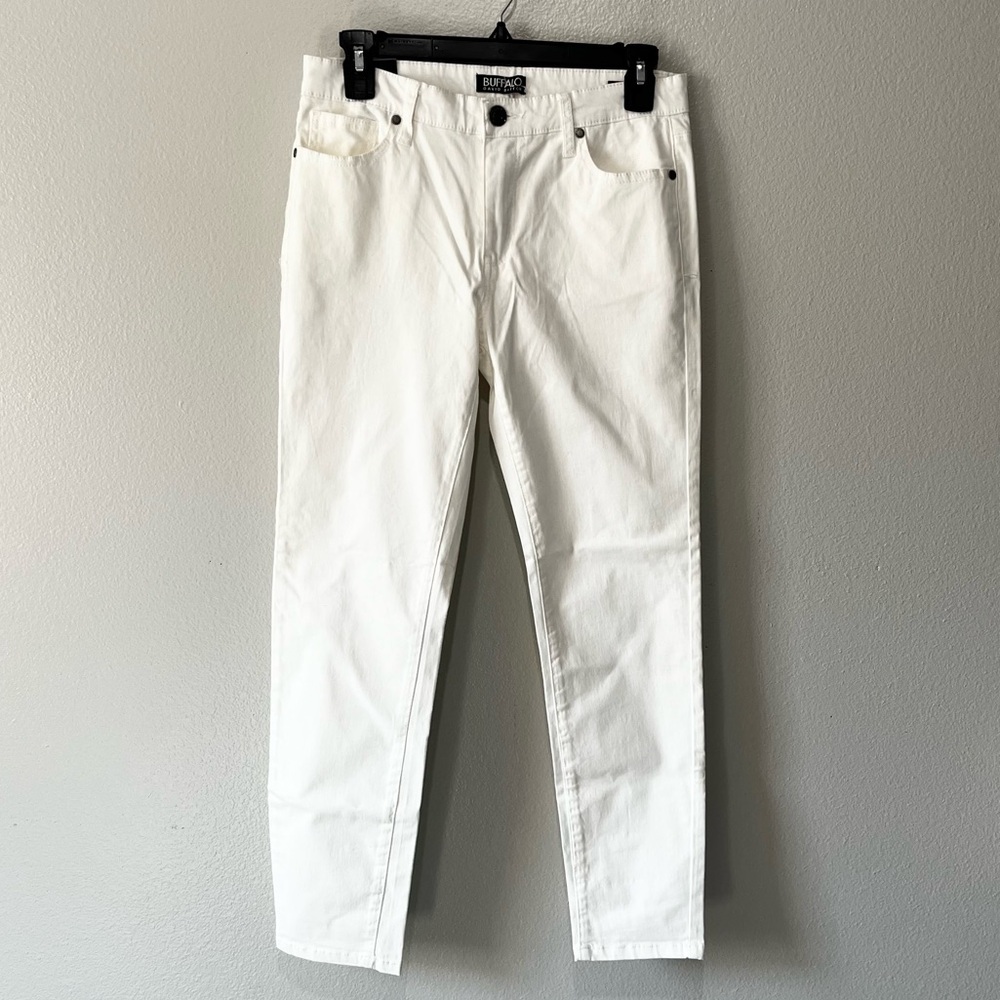 BUFFALO-NWT  White Denim Jeans Mid Rise Stretch Size 4/27